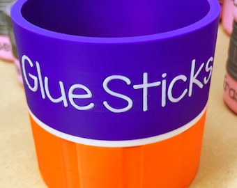 The Glue Stick Bucket for Teachers, made in the USA!