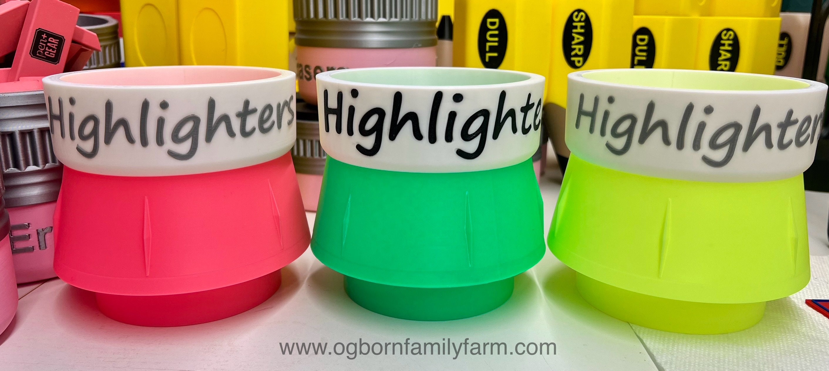 The Highlighter Marker Holder from Ogborn Family Farm, made in the USA!