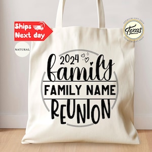 Custom Family Reunion Tote Bag: Personalized Travel Bag