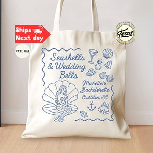 Beach Bachelorette Gift Bag: Coastal Bride Tribe Bag