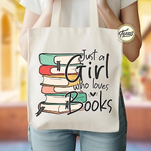Book Lover Tote Bag: Bookish Shoulder Bag