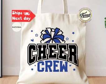 Cheer Crew Tote Bag: Cheerleader Gift