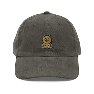 Chow Chow Corduroy Cap | Chow Chow Dog Gift | Cute Vintage Cap | Sustainable Hat | Multiple Colors | For Him & Her