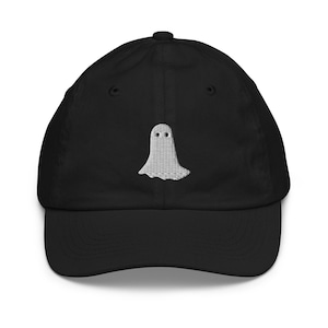 Ghost Halloween Kids Baseball Cap Embroidered | Spooky Gift For Child | Cute Ghost Halloween Children&#39;s Hat For Him & Her | Multiple Colors