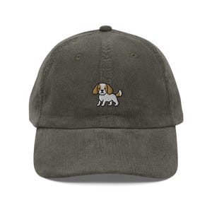 Gorra de pana de Cavalier King Charles Spaniel / Regalo de Cavalier King / Bonita gorra vintage / Sombrero sostenible / Varios colores / Para él y para ella