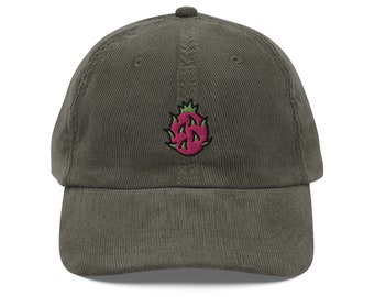 Dragon Fruit Embroidered Cap | Gift For Pitaya Roja Fruit Lovers | Cute Pitahaya Vintage Cap | Sustainable Hat | For Him & Her