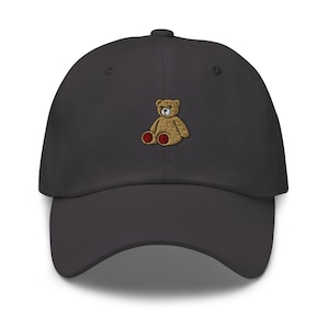 Teddy Bear Embroidered Dad Cap | Toy Bear Gift | Cotton Classic Baseball Hat | Multiple Colors | Unisex For Him & For Her