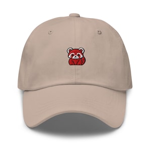 Red Panda Embroidered Dad Cap | Cute Red Panda Gift | Cotton Classic Baseball Hat | Multiple Colors | Unisex For Him & For Her
