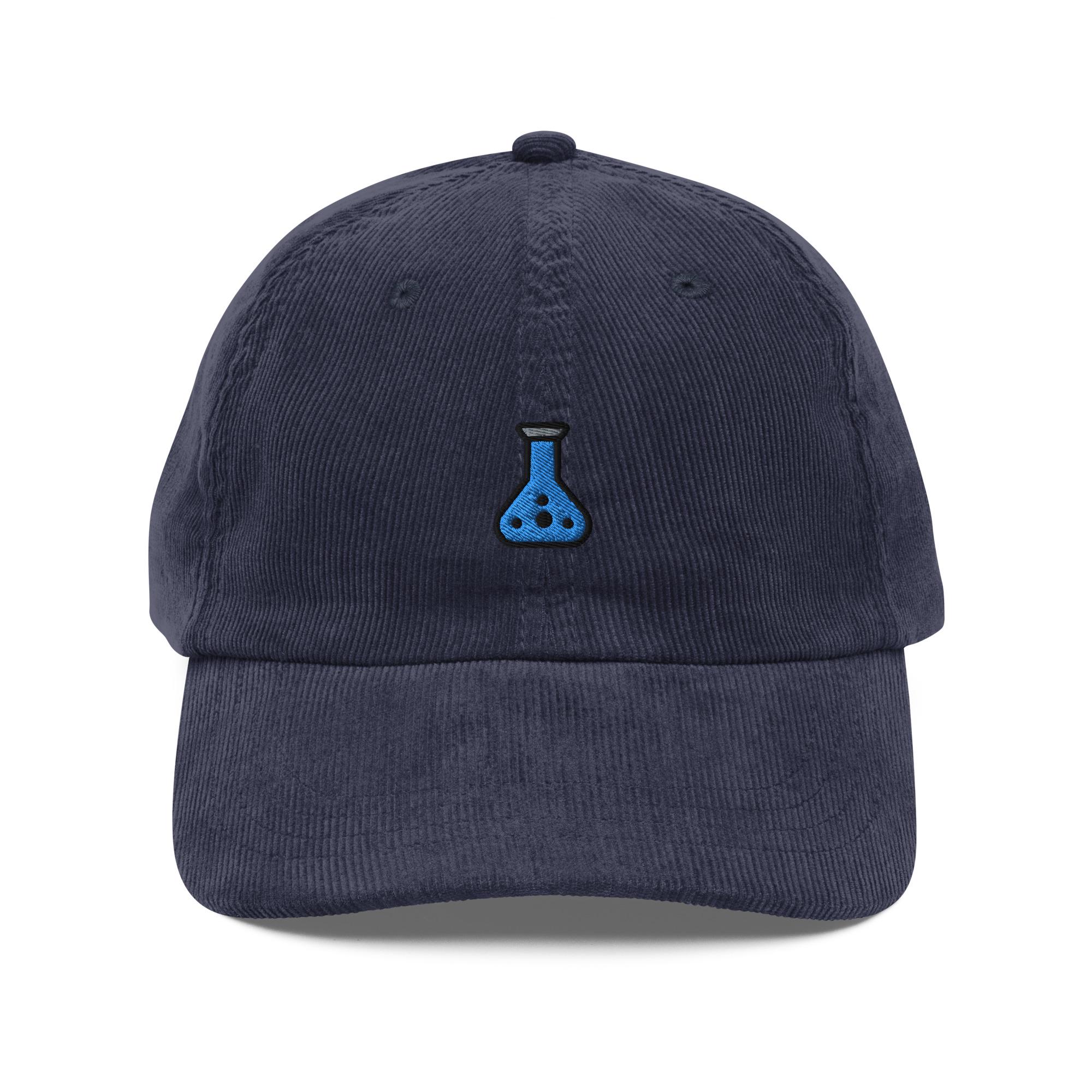 Secret Lab Hat Test Tube Corduroy Cap | Scientist Hat | Scientific Test Vintage Cap ...