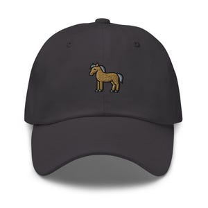 Horse Embroidered Dad Cap | Cute Equestrian Gift | Pony Cotton Classic Baseball Hat | Multiple Colors | Unisex For Him & For Her