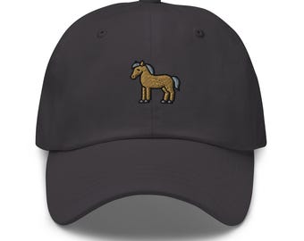 パーソナライズされた刺繍入り帽子、馬好きの方へのギフト、カスタムの