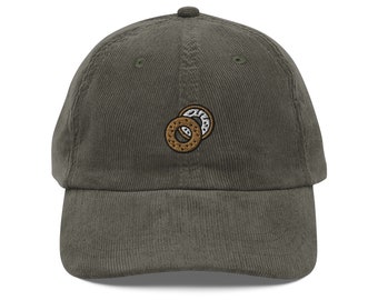 Bagel Embroidered Cap | Gift For Bagel Lovers | Cute Bagel Breakfast Vintage Cap | Sustainable Hat | For Him & Her