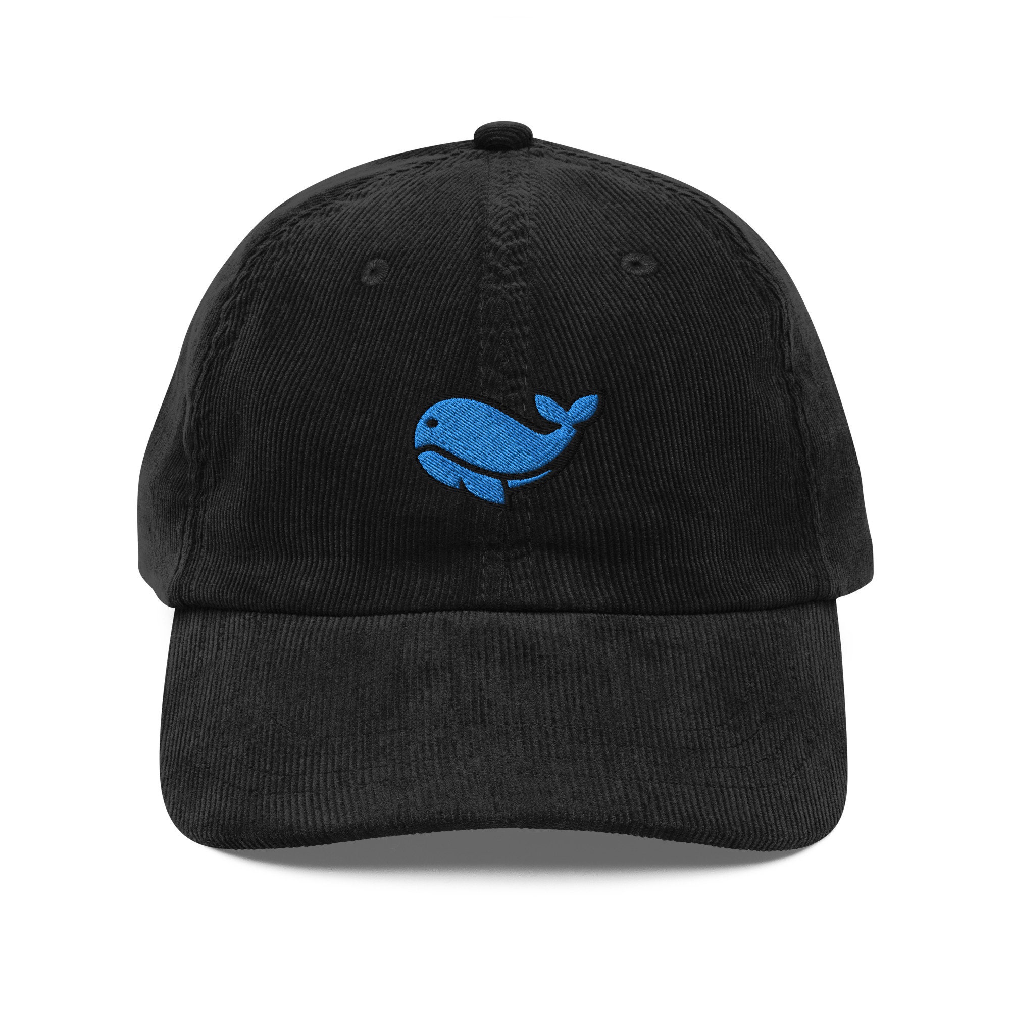 Whale Corduroy Embroidered Cap | Gift For Whale Lovers | Cute Vintage Cap | Sustainable Hat | For Him & Her