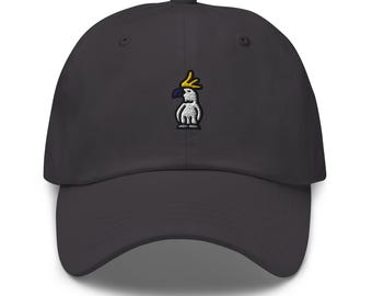 Cockatoo Bird Embroidered Dad Cap | Cockatoo Parrot Gift | Cotton Classic Baseball Hat | Multiple Colors | Unisex For Him & For Her