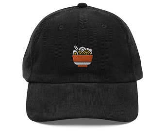 Ramen Embroidered Cap | Gift For Ramen Lovers | Cute Ramen Vintage Cap | Sustainable Hat | For Him & Her