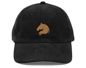 Horse Embroidered Cap | Gift For Horse Lovers | Cute Horse Vintage Cap | Sustainable Hat | For Him & Her