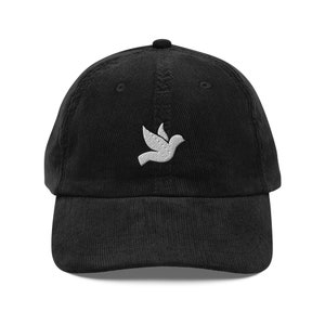 Dove Embroidered Cap | Gift For Dove Lovers | Cute Dove Vintage Cap | Sustainable Hat | For Him & Her