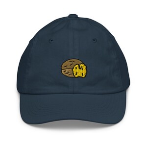 Walnut Kids Baseball Cap Embroidered | Nut Lovers Gift For Child | Cute Walnut Children&#39;s Hat For Him & Her | Multiple Colors