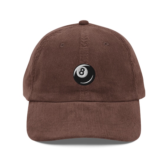 帽子 buddix Wool Cap Brown Pool 8-ball Sport Embroidered Cap | Gift for Billiards Lovers