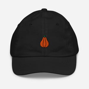 Butternut Squash Kids Baseball Cap Embroidered | Butternut Pumpkin Child Gift | Cute Vegetable Children&#39;s Hat Unisex | Multiple Colors