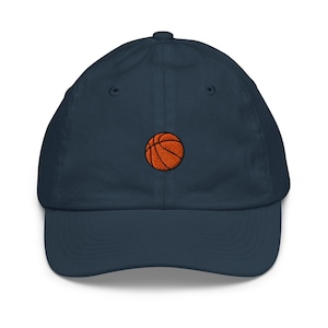 Bsketball Kids Baseball Cap Embroidered | Basketball Sports Gift For Child | Cute Basketball Children&#39;s Hat For Him & Her | Multiple Colors