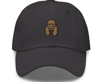 Poodle Hat, Standard Poodle Hat, Full Color Embroidered Unisex