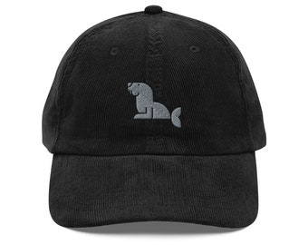 Cute Sea Lion Embroidered Cap | Gift For People That Love Seals | Cute Sea Lion Vintage Cap | Sustainable Hat | For Him & Her