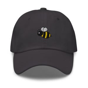 Bee Embroidered Dad Cap | Bumblebee Gift | Cotton Classic Baseball Hat | Multiple Colors | Unisex For Him & For Her