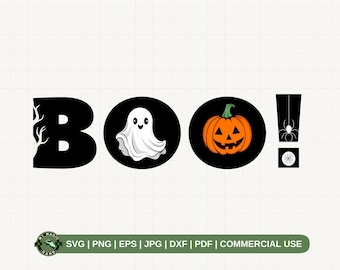 Halloween Boo SVG PNG, Halloween Geist svg, Boo Geist svg, niedlicher Geist png, Halloween Shirt png, trendige Halloween svg, Boo svg geschnitten Datei.
