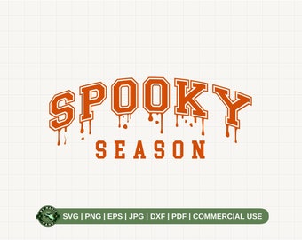 Spooky Season SVG PNG, Spooky svg, Halloween svg, gruselige Vibes SVG, College svg, Ghost Vibes svg, Halloween Shirt png, Trendy Halloween svg