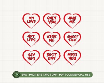 Valentinstag Neun Herzen SVG PNG, niedliche Herzen SVG, Valentine Herz svg, Valentine Retro Herz svg, Liebe Sweatshirt svg, Valentine Shirt svg.