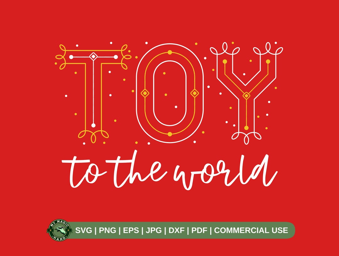 Toy to the World Christmas SVG PNG Children of the World Svg Etsy