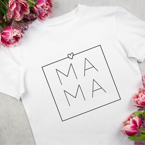Mama Square with heart SVG PNG, Mama PNG, Mama Shirt Svg, Mama Cut File, Mom Life Svg, Mama Svg, Mathers Day Svg Design, Mam Birthday svg