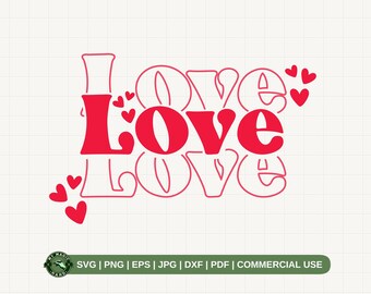 Liebe SVG PNG, Retro Valentinstag SVG, Liebe Wort SVG, Liebe Shirt, Liebe Sweatshirt dafür, Valentinstag SVG, Valentinstag Shirt, Valentinstag Shirt, Geschenk für sie, Valentinstag, Geschenk für Sie