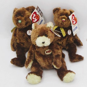 Ty Beanie Babies: 2002 FIFA Champion & 2004 Cracker Barrel Bears Lot
