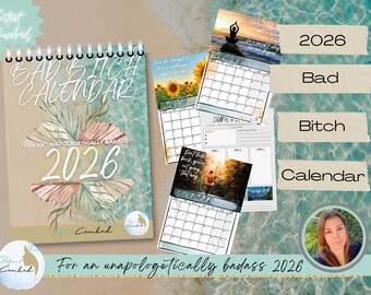2026 Bad Bitch Calendar for Badass Women | Empowering & Motivating | Mental Health