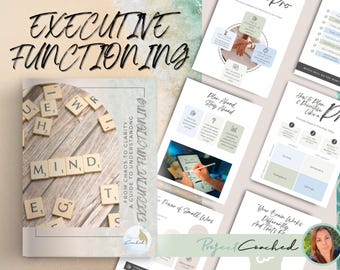 Executive Functioning Workbook & Worksheets | Improve Focus, Organisation, Time Management, Emotional Regulation | ADHD | Mental Health