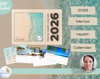 Mental Health Calendar 2026 | Well-being | Self-care