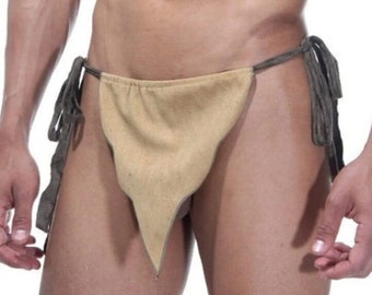 Jungle Warrior Fantasy Men's Loincloth - Exotic Tarzan Inspired Underwear