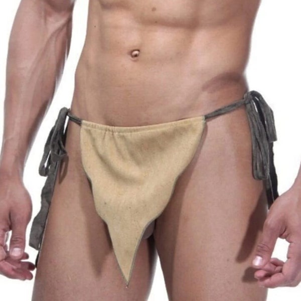 Jungle Warrior Fantasy Men's Loincloth - Exotic Tarzan Inspired Underwear