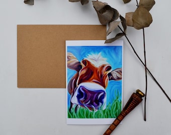 Mary the Moo Cow Greetings Card