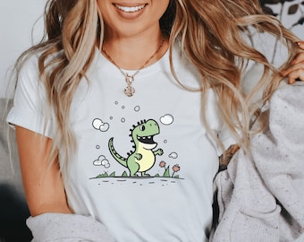 Cute Dinosaur Trex tee, Print Unisex dino T-rex, Jurassic Animal, Dinosaur T-Shirt, Cute Dino Shirt, Dinosaur Gifts, Dinosaur Graphic Tees