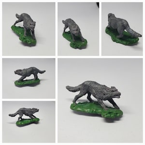 Handbemalte DnD Wolf Miniatur Figur