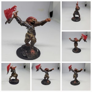 Hand Painted Dragonborn Fighter DnD Miniature Figure