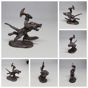 Hand Painted Warerat DnD Miniature Figure