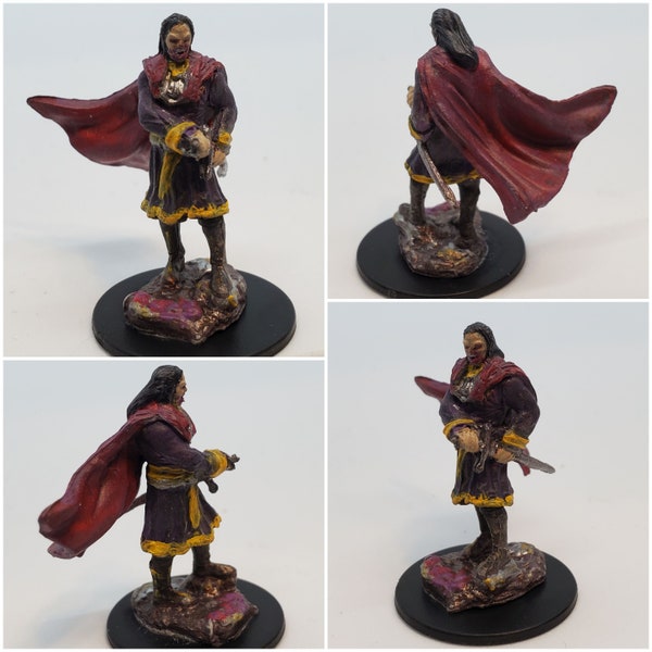 Hand Painted Male Vampire DnD Miniature Figure