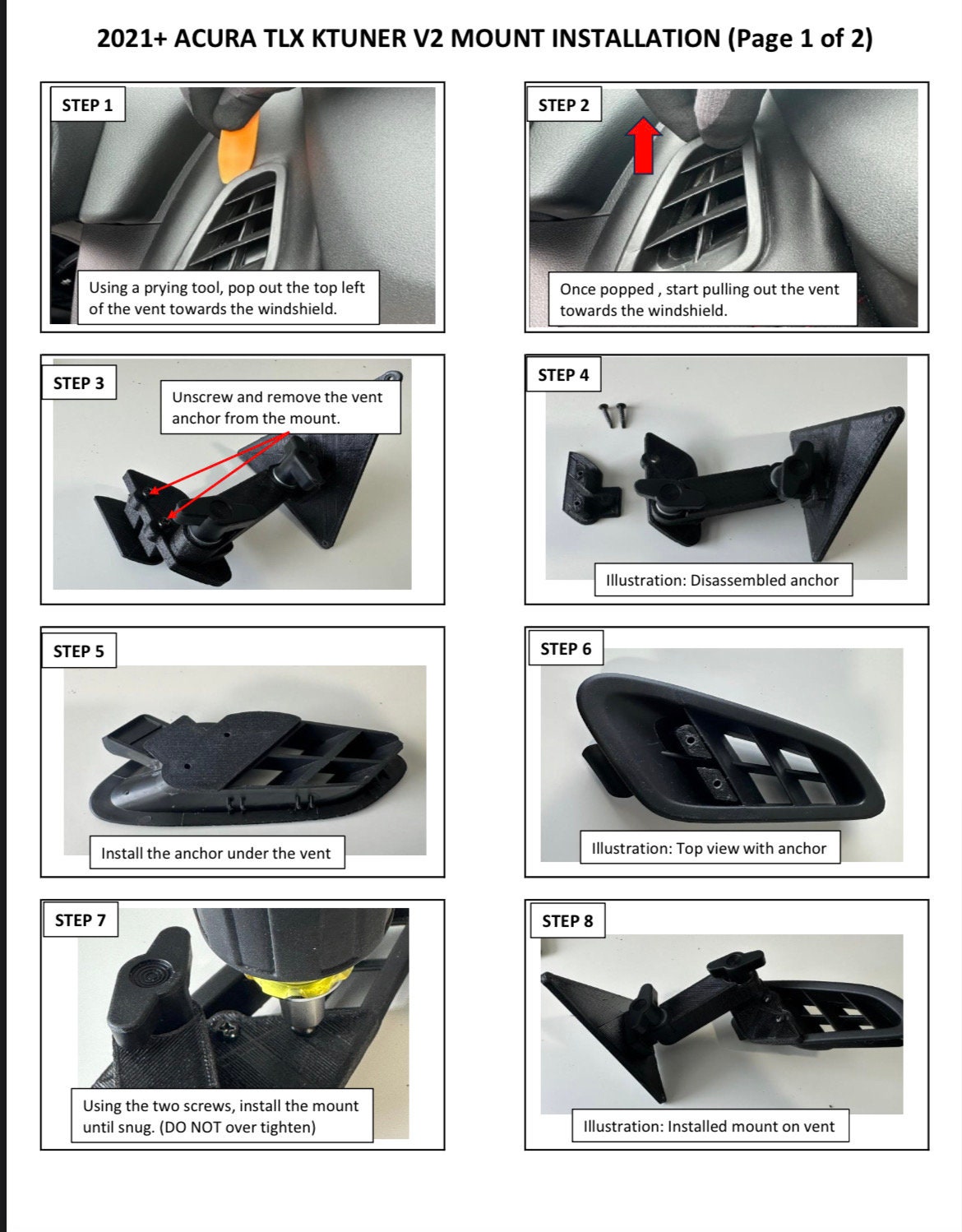 KTUNER V2 MOUNT for 2021 Acura TLX all Trims Etsy