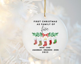 Personalized Family Christmas Ornament: Keepsake Holiday Decoration