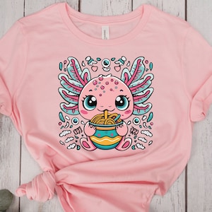 Axolotl Birthday Outfit, Snaxolotl Girl Party Shirt, Gift for Salamander Lover, Gift for Her