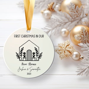 First Christmas in Our New Home Christmas Ornaments Personalized Our New House Ornament 2023 New Home Ornament Our First Home Keepsake Gift